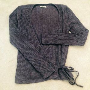 Madewell Lightweight Sweater Wrap top size M